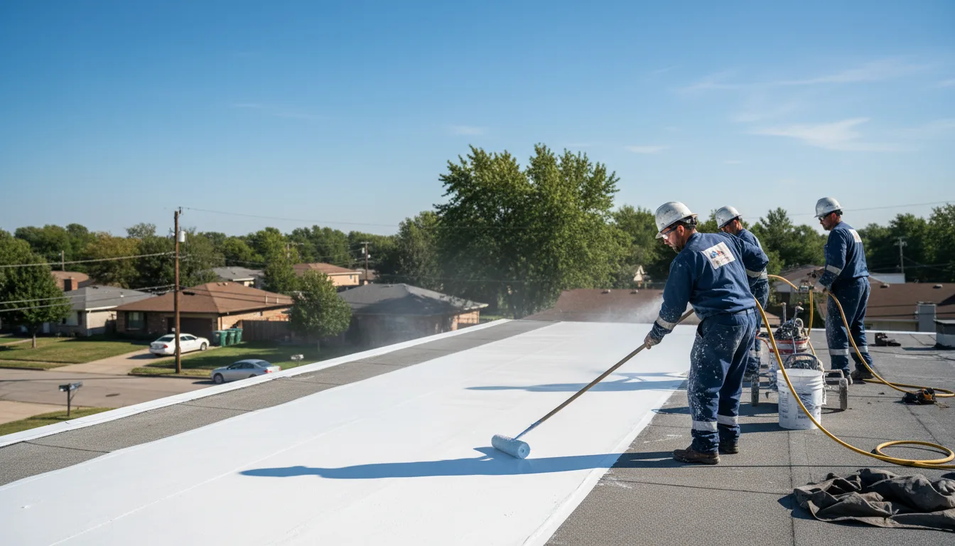 Commercial roof coating in Dalton, OH near me